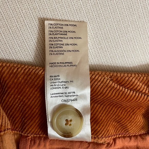 Maeve Anthropology Colette Corduroy Full Length Wide Leg Pant Burnt Orange 29 - Picture 11 of 16